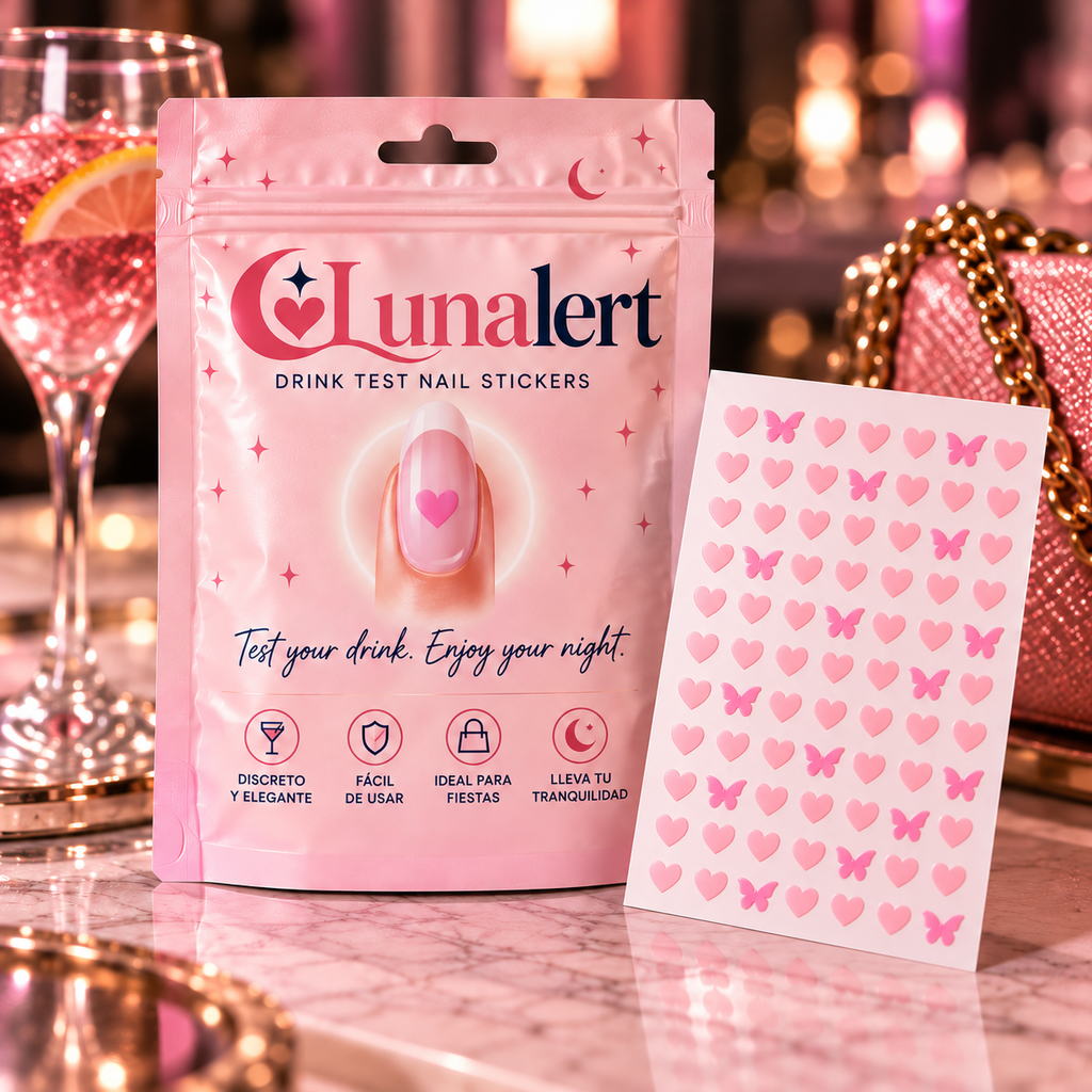 Pegatinas de uñas detectoras de GHB